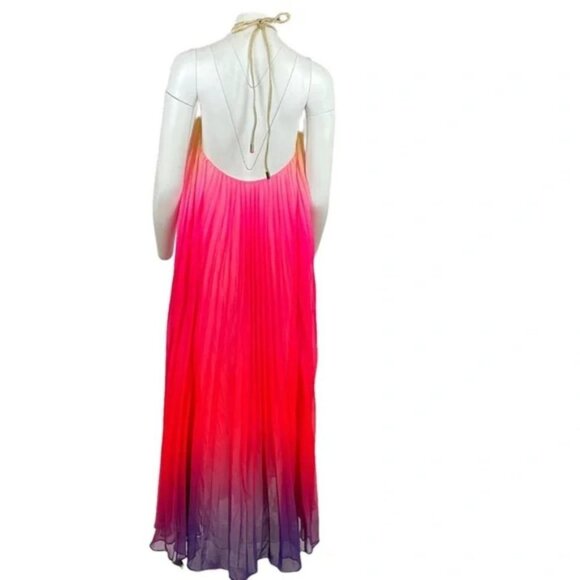 Ombre Halter Maxi Dress Pink - Picture 3 of 3